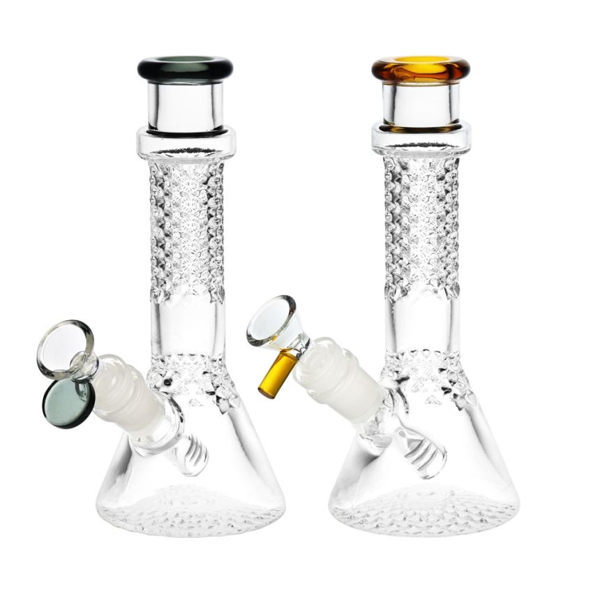 Photograph of product: Mini Fractal Glass Beaker Water Pipe | 7.5" | 14mm F | (A0120)