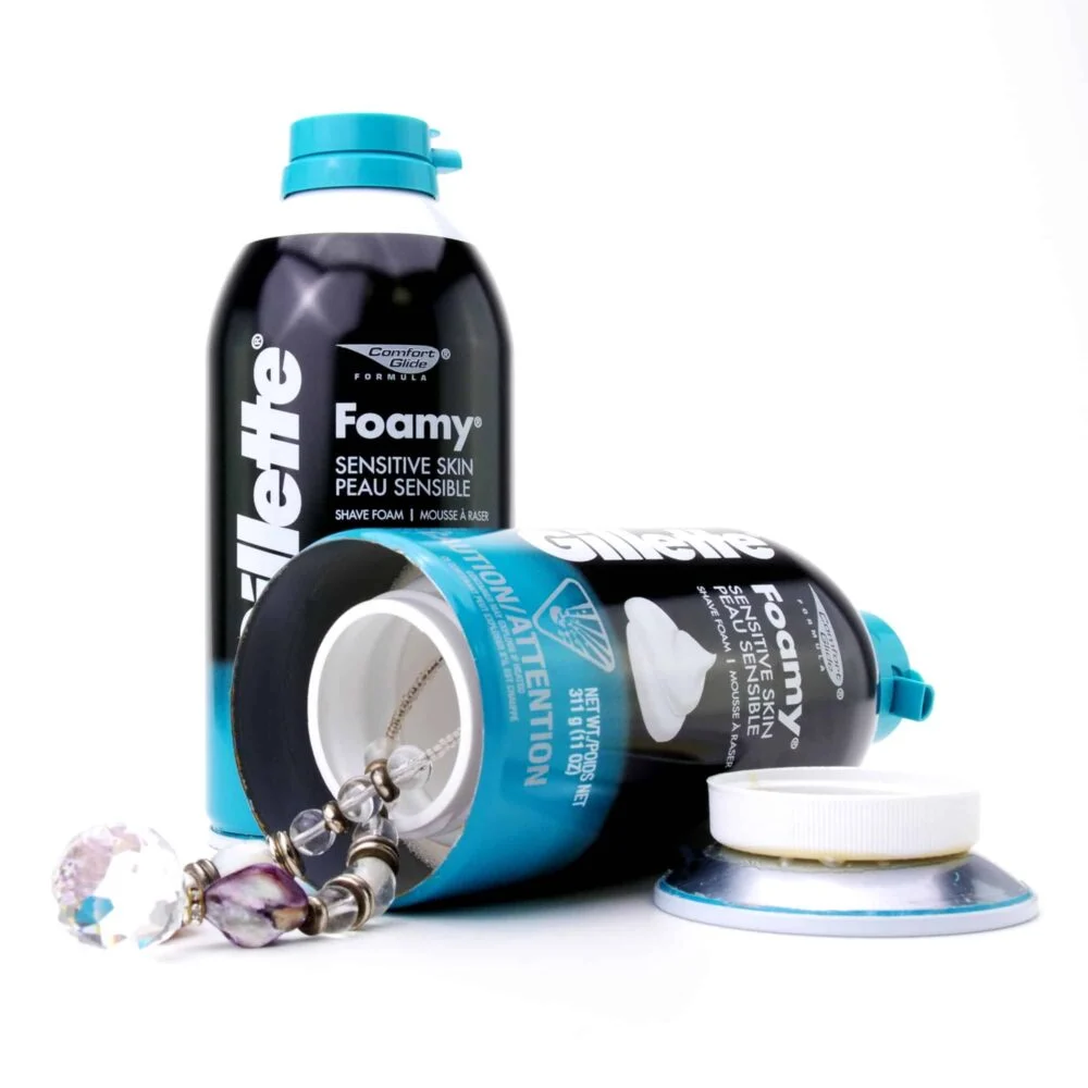 Photograph of product: Gilette Shaving Cream Stash Can