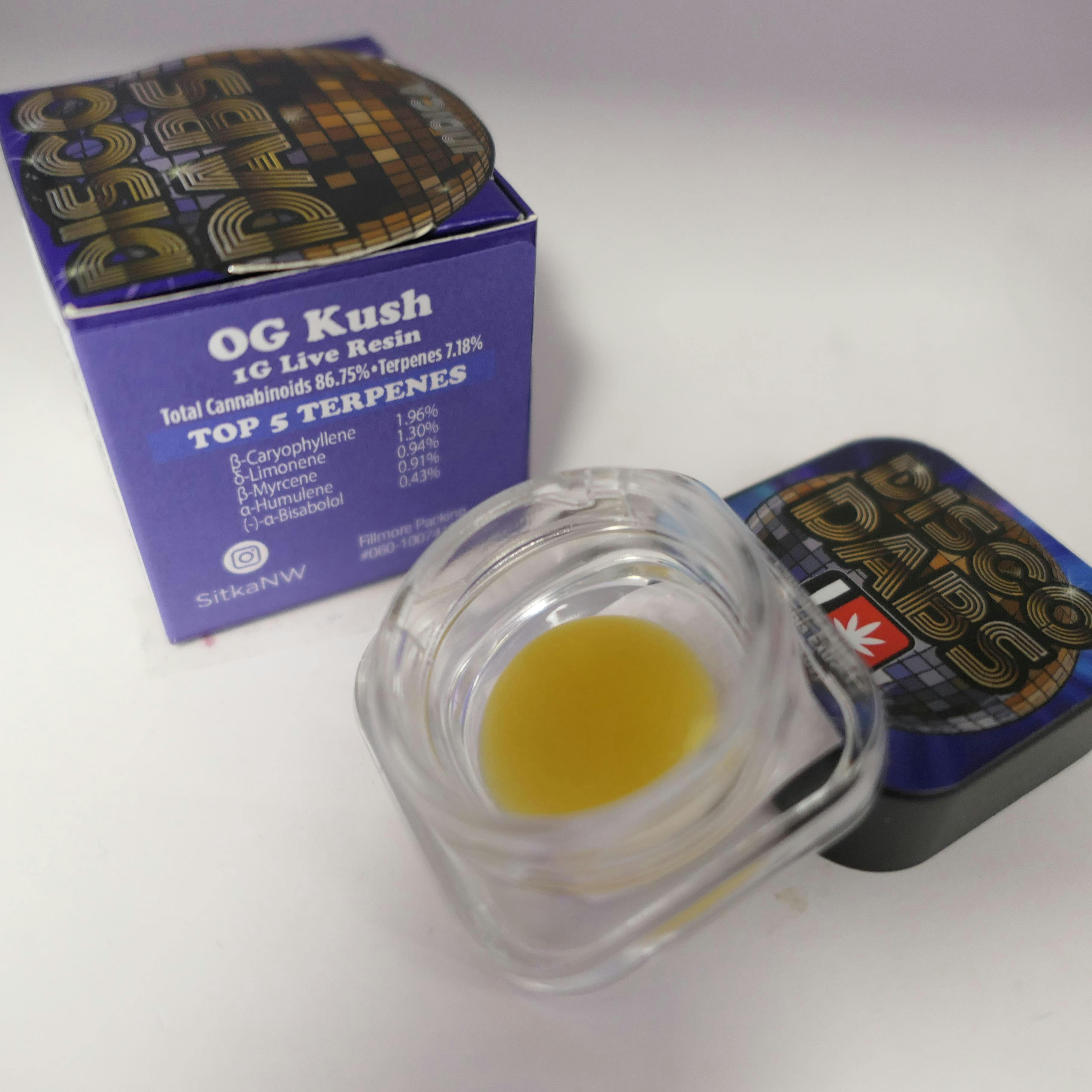 Photograph of product: Disco 1g LR - OG Kush