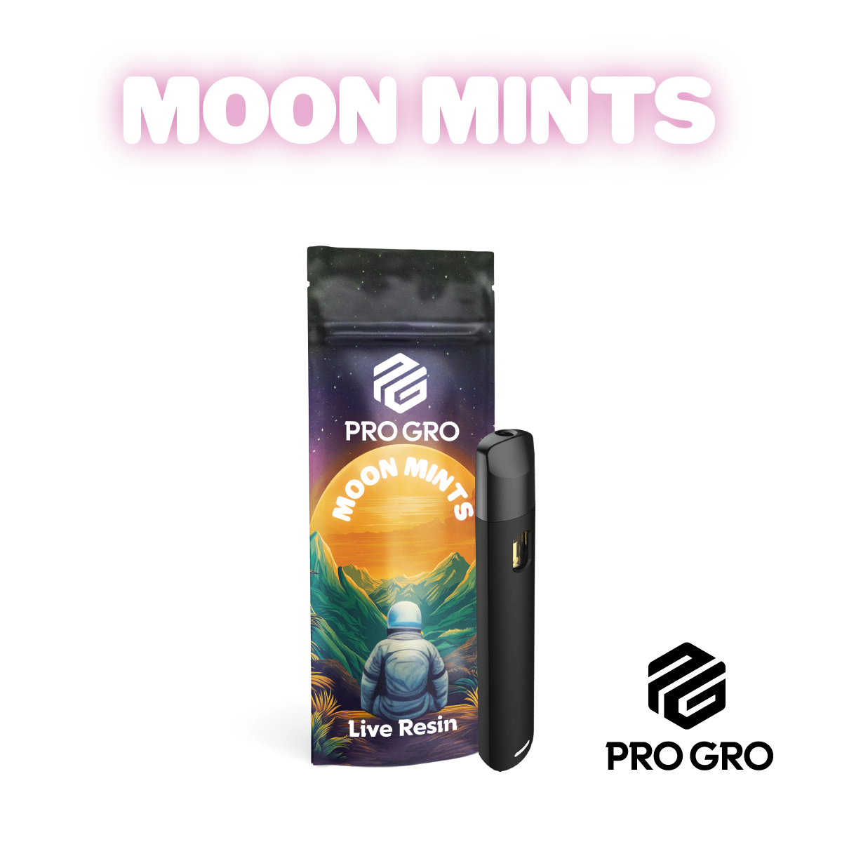 Photograph of product: ProGro - Moon Mints Live Resin Disposable 1g
