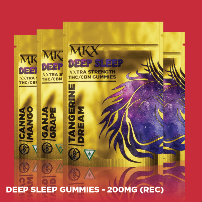 Photograph of product: MKX 200mg Deep Sleep Gummies | Canna Mango - Oui'd
