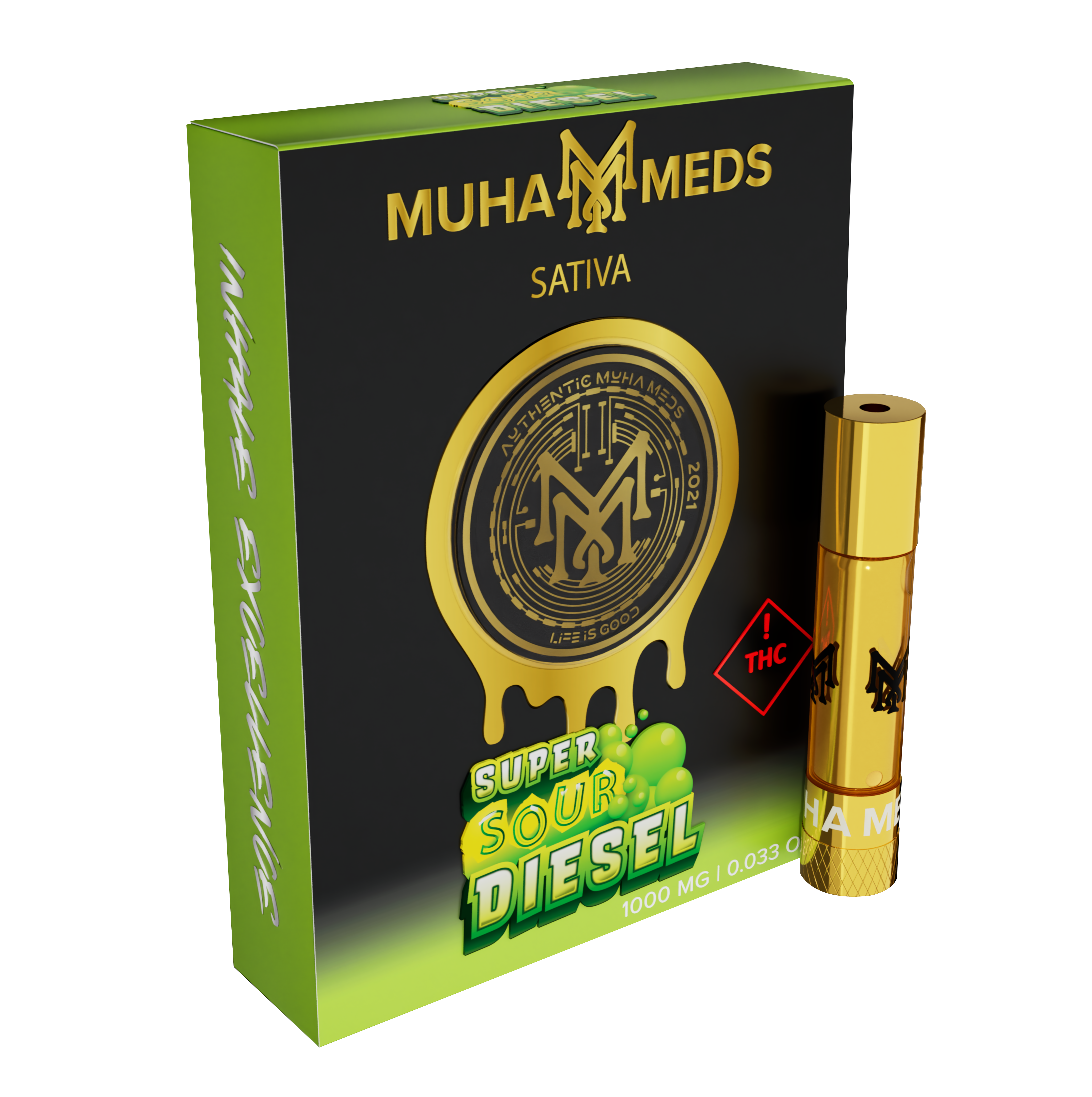 Photograph of product: 1g Super Sour Diesel Muha Meds cart - 1.00