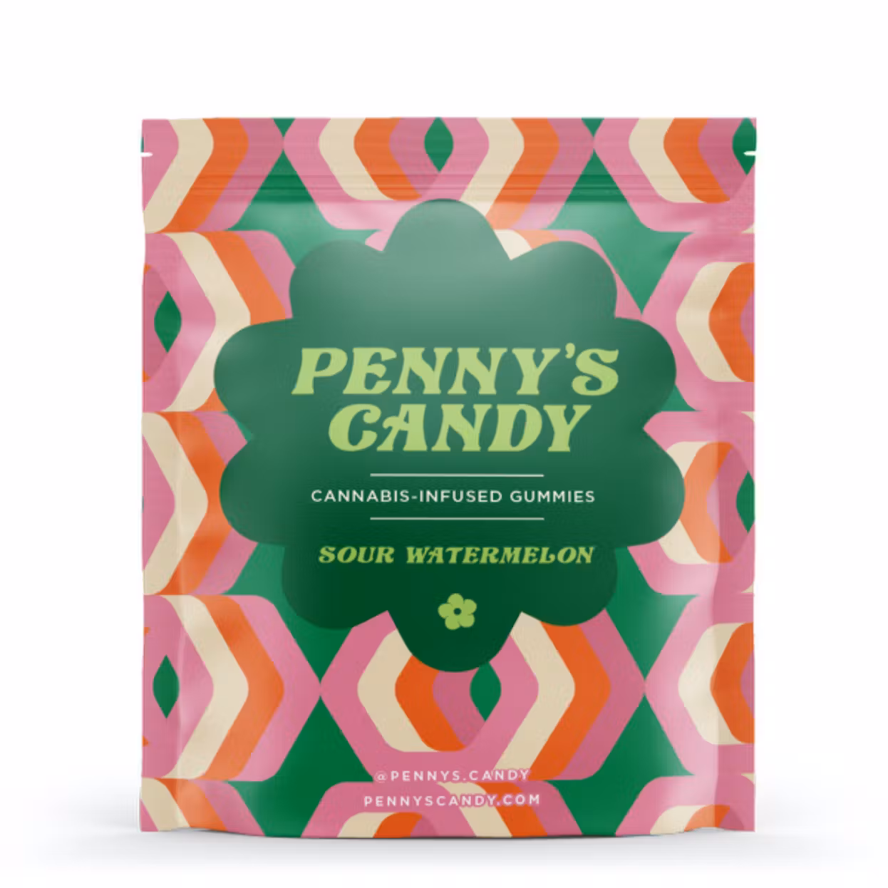 Photograph of product: Fruit Chew MED - Penny's Candy Sour Watermelon 20pk