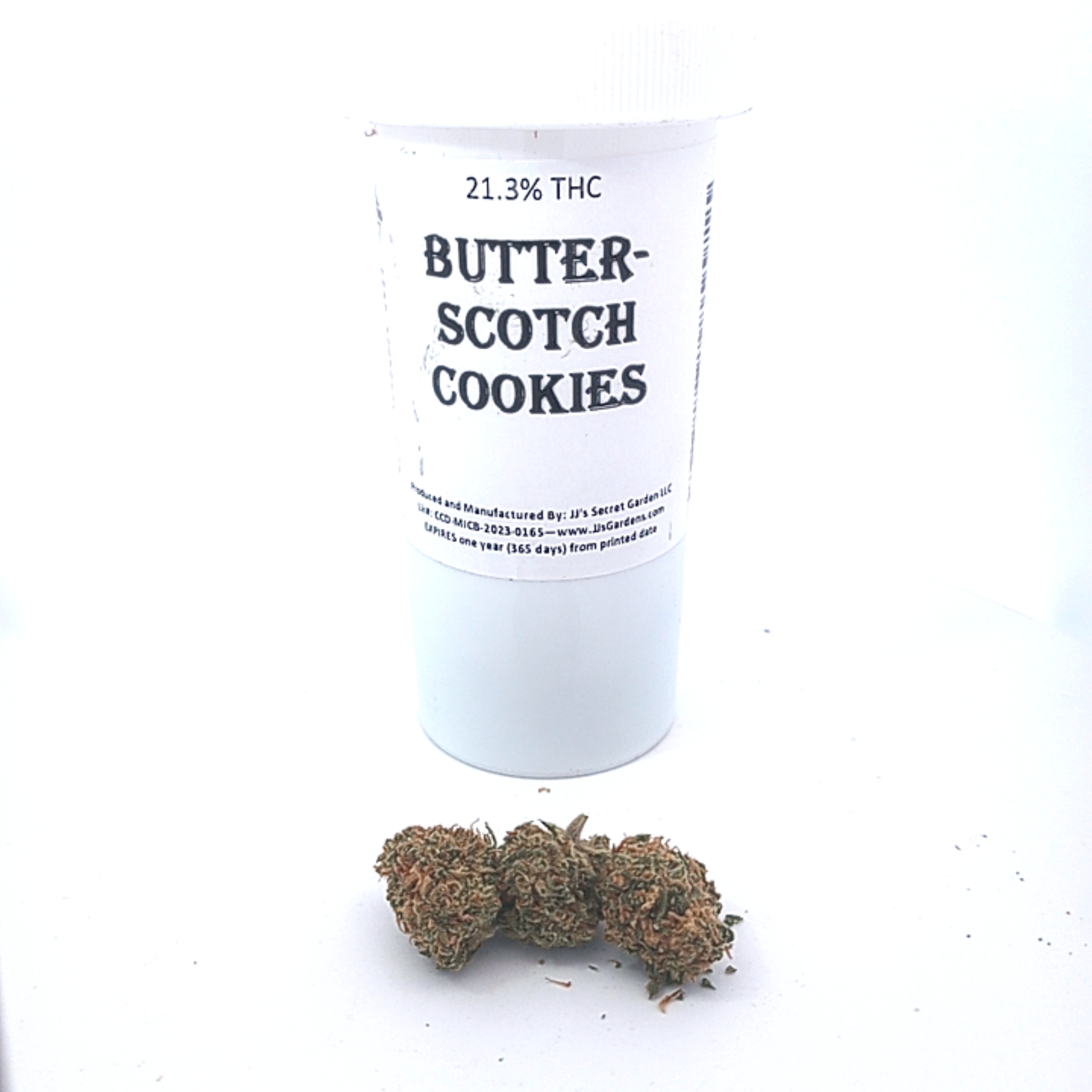Photograph of product: Butter Scotch Cookies - - Oui'd - 3.5g