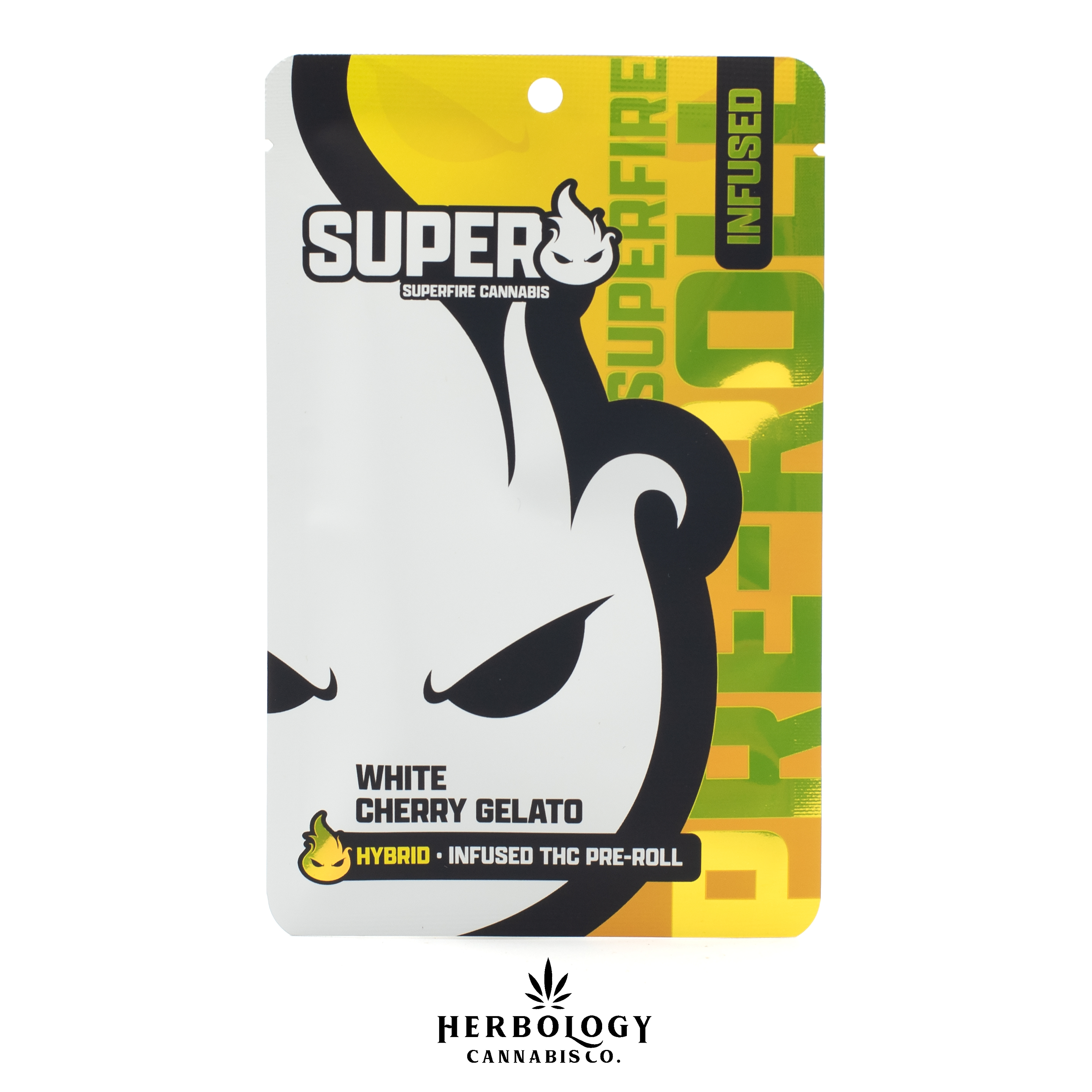 Photograph of product: Superfire | Infused Pre-Roll | White Cherry Gelato | 1.2g