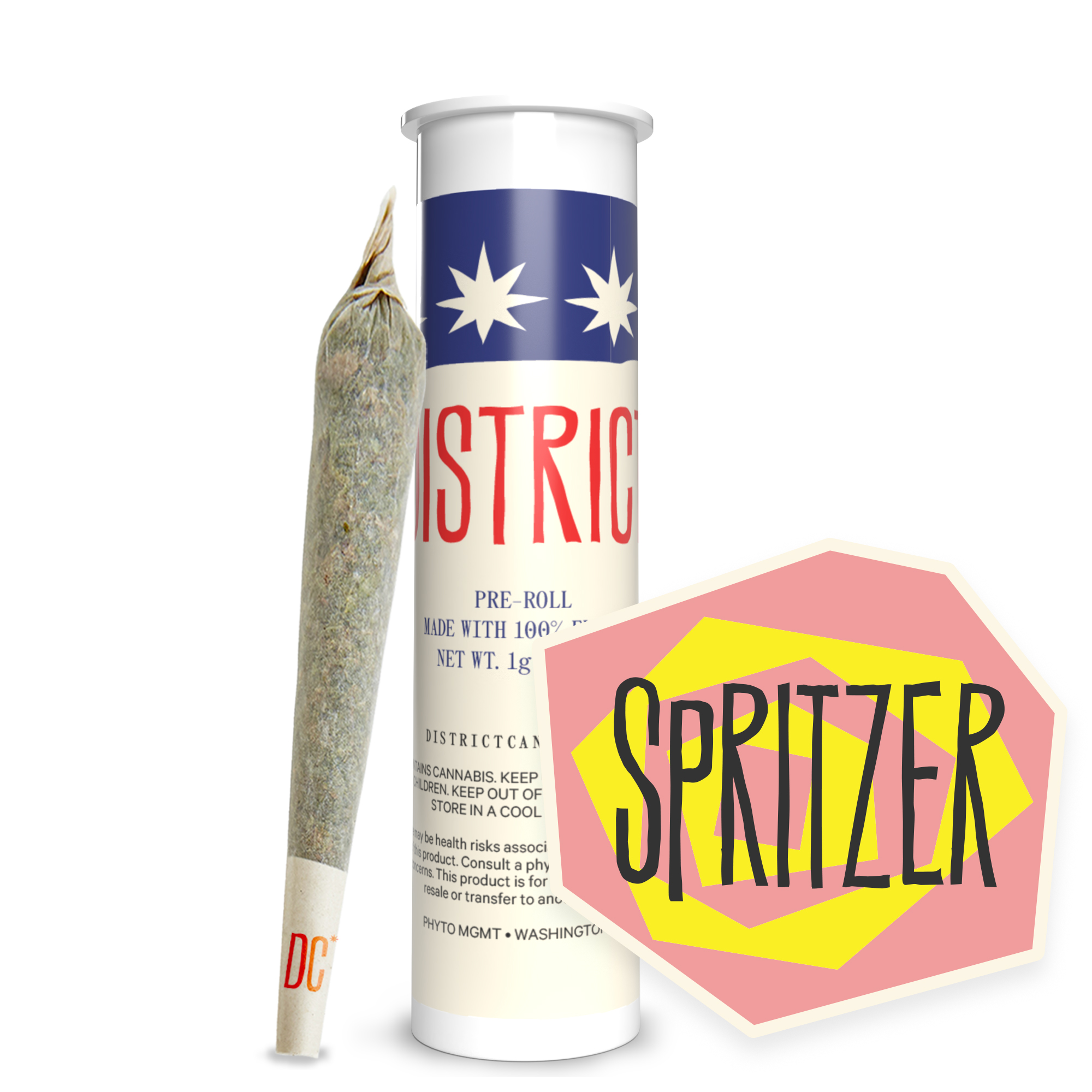 Photograph of product: District Oui'd | Spritzer | Pre-Roll | 1g