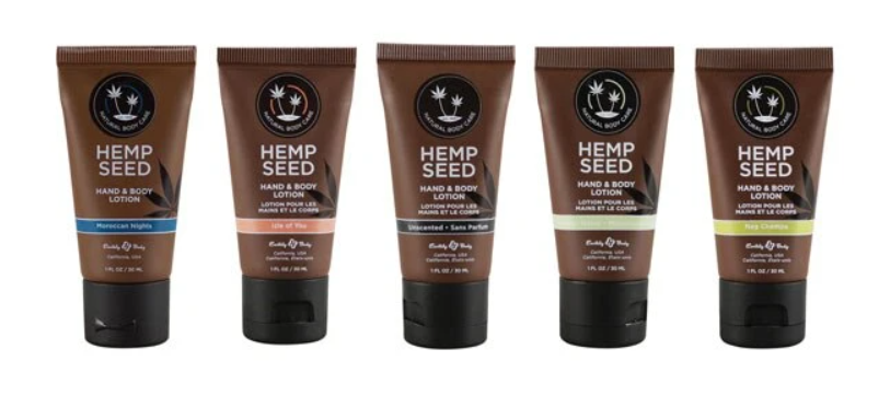 Photograph of product: Earthly Body | Hemp Seed Lotion | 1oz Assorted Scents