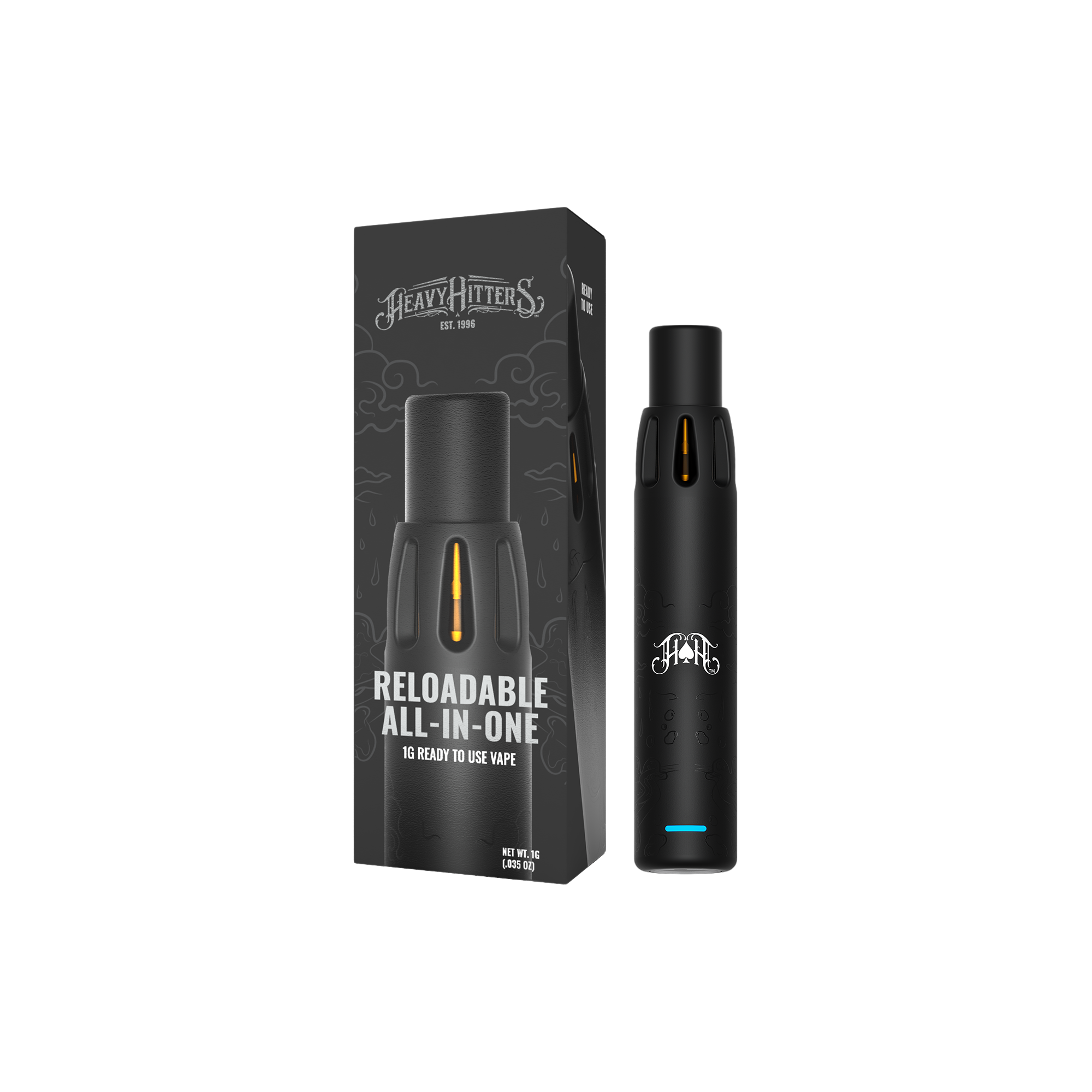 Photograph of product: Heavy Hitters - Rainbow Sherbet - Reloadable AIO - Vape