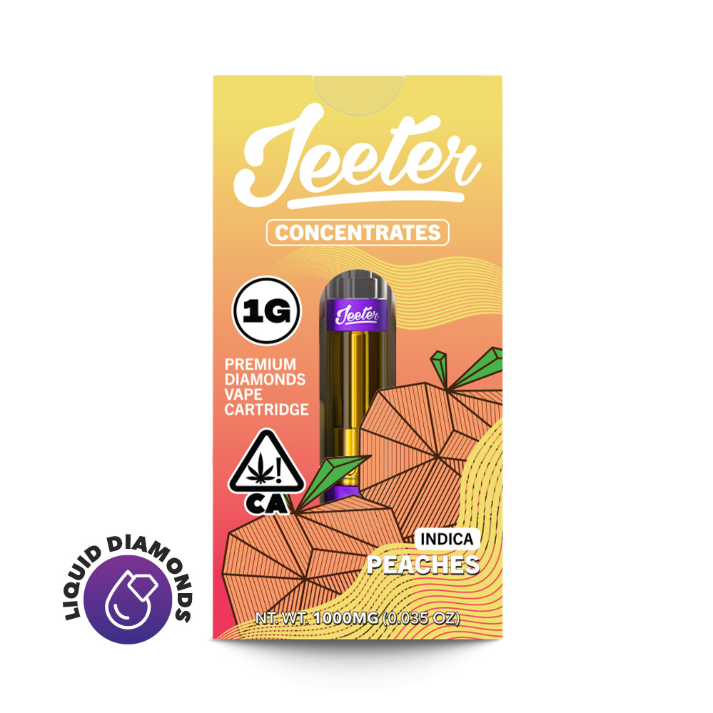 Photograph of instaPanelPhoto: Peaches Premium Diamonds Vape Cartridge | 1g