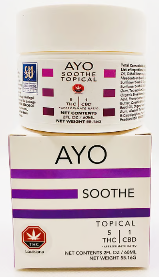 Photograph of product: SOOTHE | TOPICAL | 5:1 | 125MG TH-oui/ 25MG CBD
