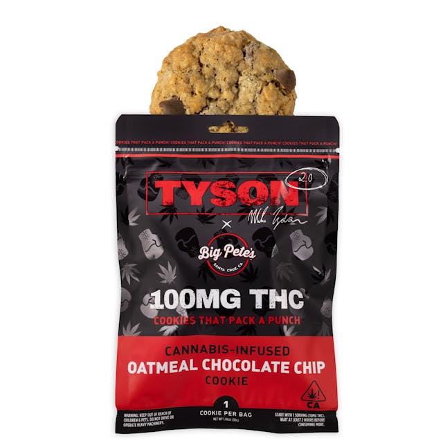 Photograph of product: Oatmeal Chocolate Chip | TYSON 2.0 Extra Strength | 100mg Cookie