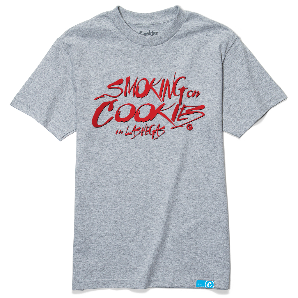 Photograph of product: Cookies - Smokin On Cookies - Tee - HEATHER GREY - 2XL