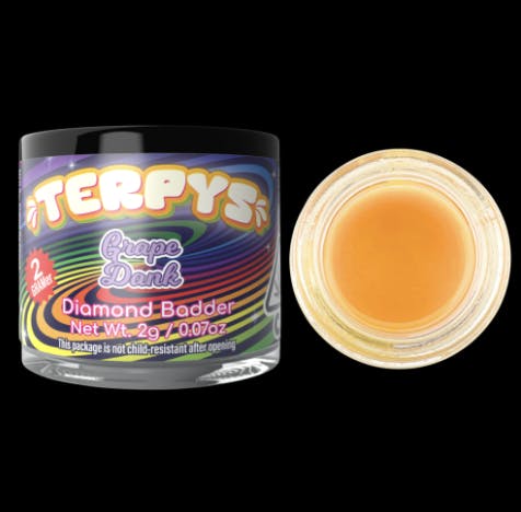 Photograph of product: Terpys Grape Dank Diamond Badder 2g - Sales Floor