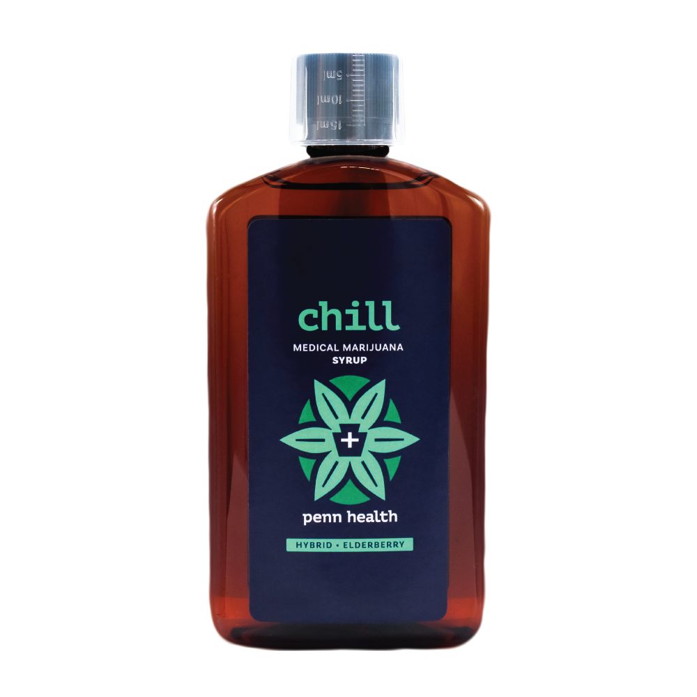 Photograph of product: Chill Elderberry Syrup 10mg TH-oui/5ml (teaspoonful)  (500mg) (250ml)