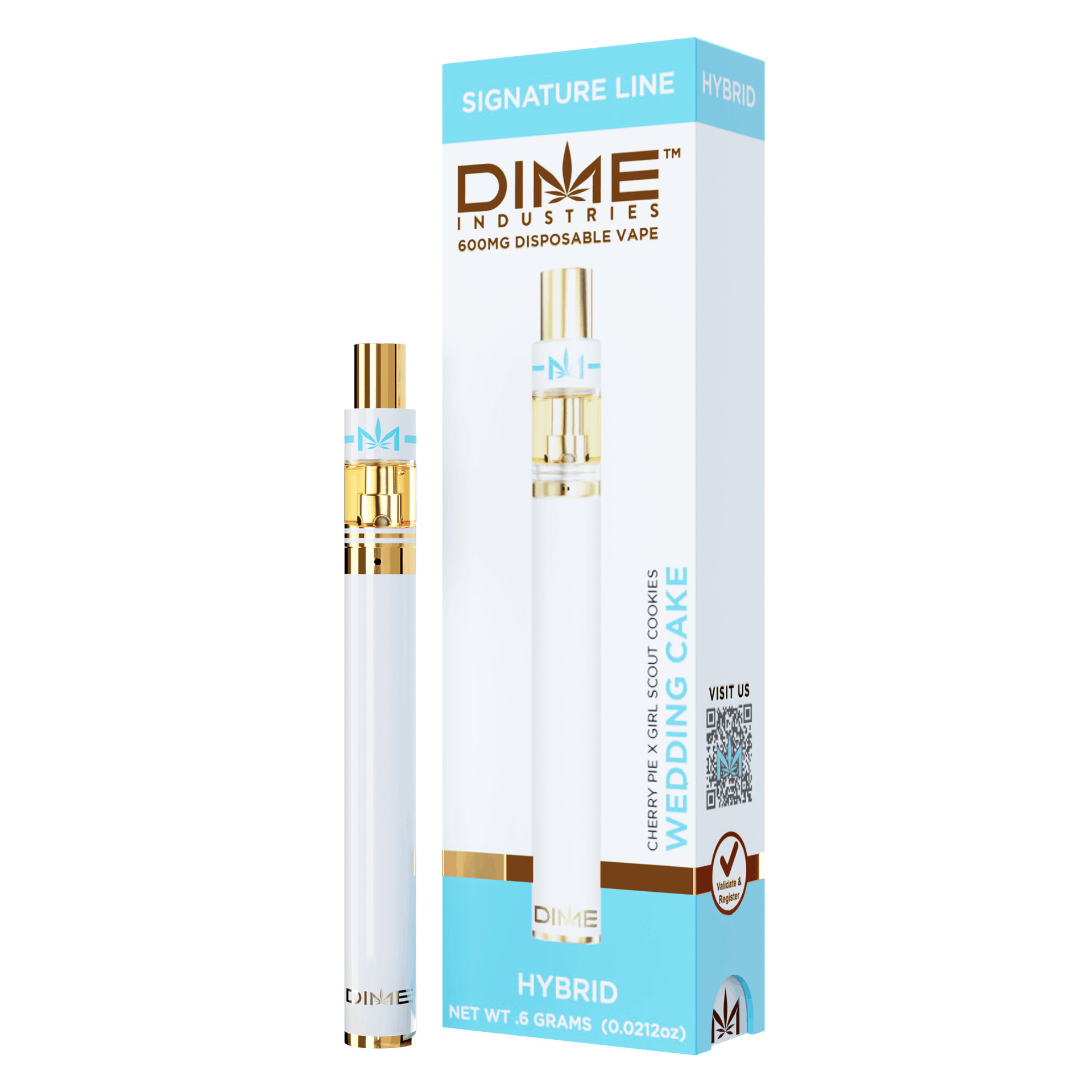 Photograph of product: Dime Industries - Wedding Cake (Hybrid) All-In-One Vape 1g