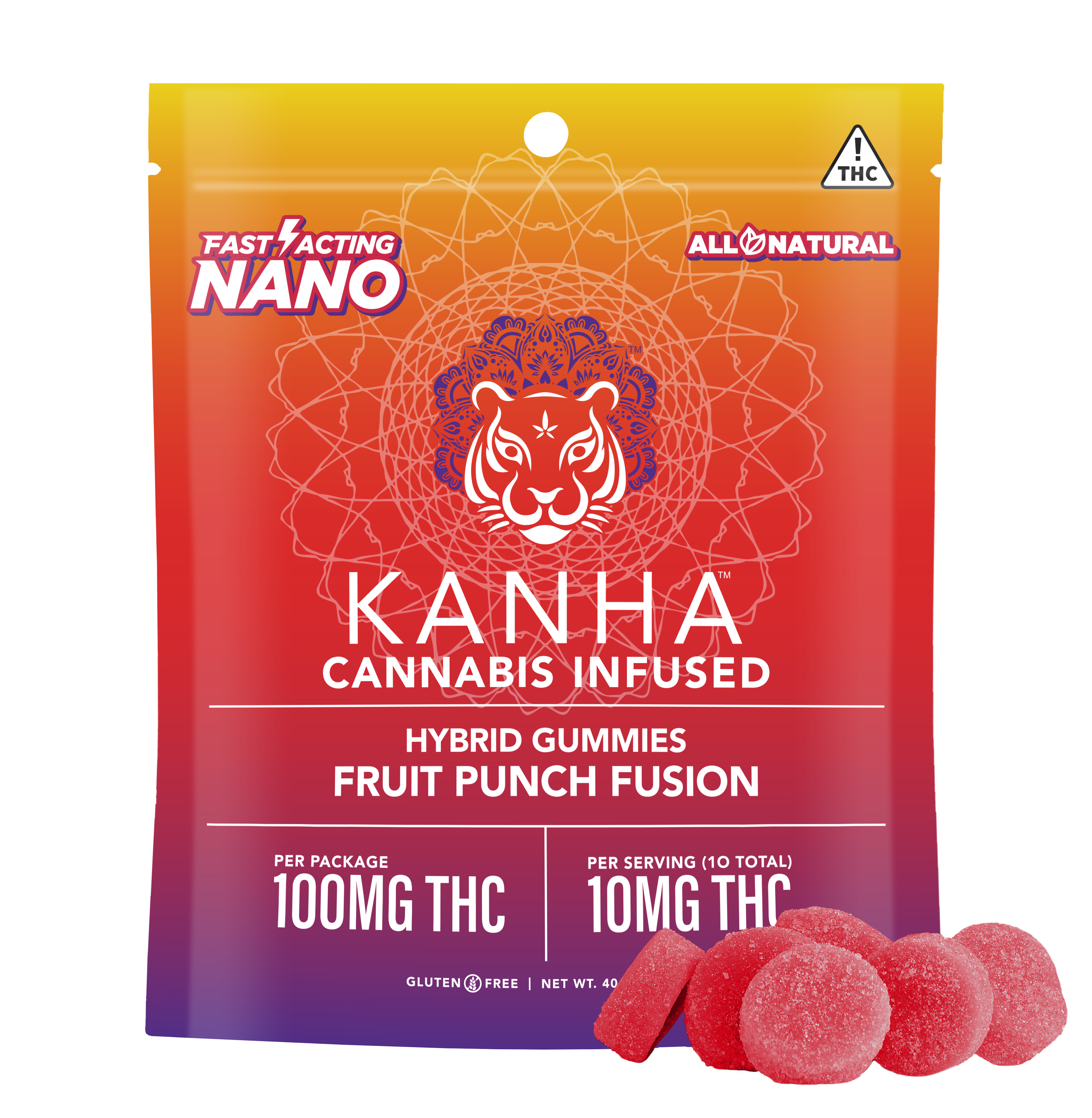 Photograph of product: Fruit Punch | 100mg | Fast Acting Gummies