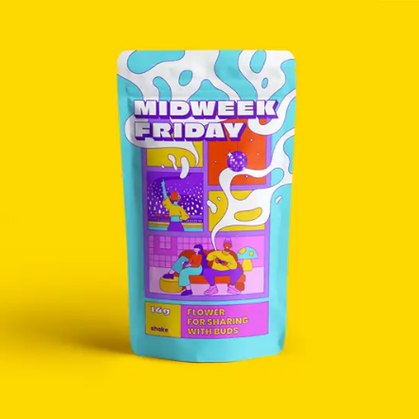 Photograph of product: Midweek Friday | Black Cherry Gelato Bulk Popcorn 1/4oz - Hybrid