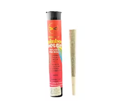 Photograph of product: Dragonfly - Rainbow Beltz - Infused Pre Roll - - Oui'd Dom.