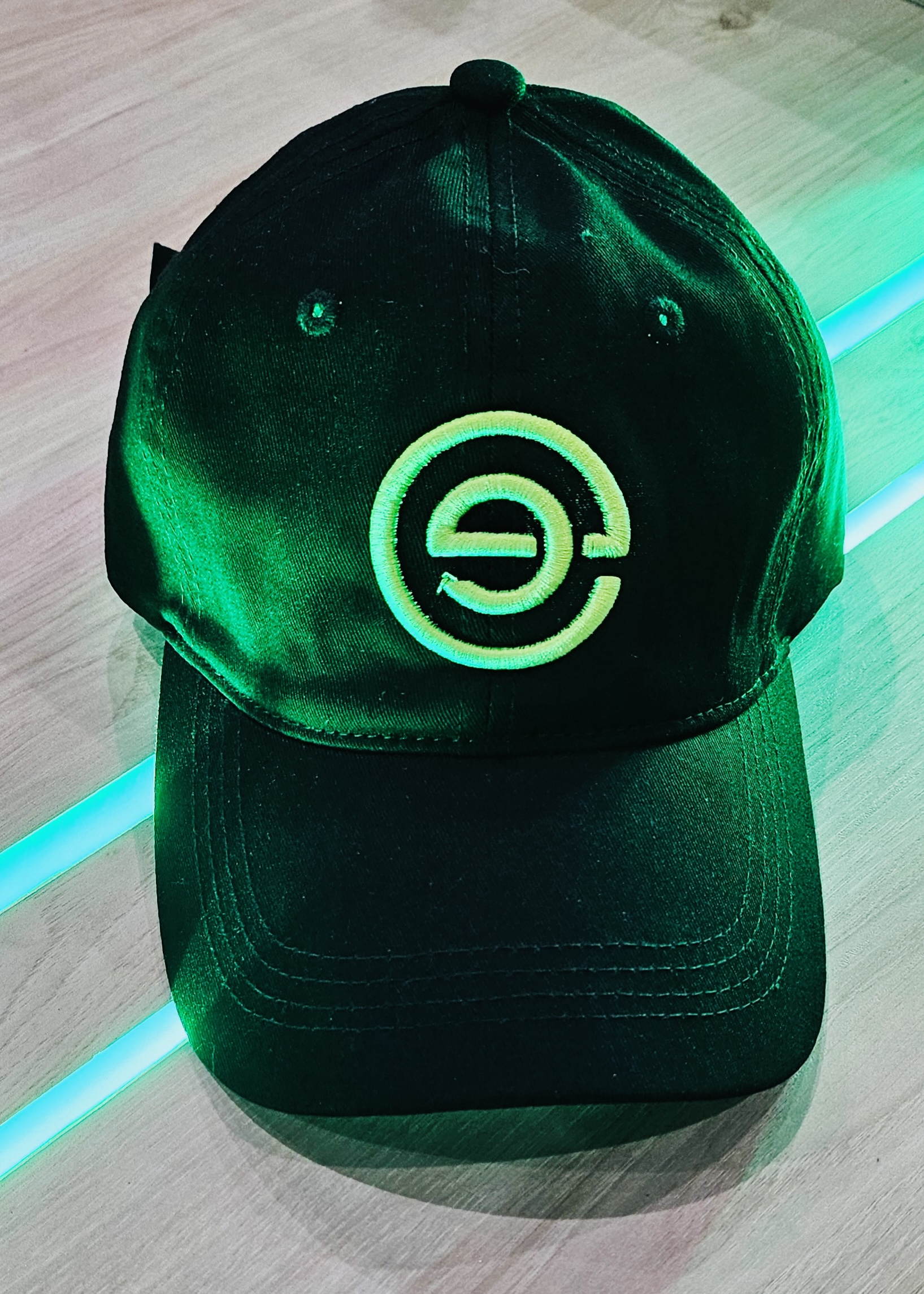 Photograph of product: Eastern Green Neon Logo Cap