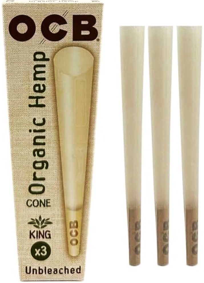 Photograph of product: 3pk OCB Organic Hemp Cones - King Size