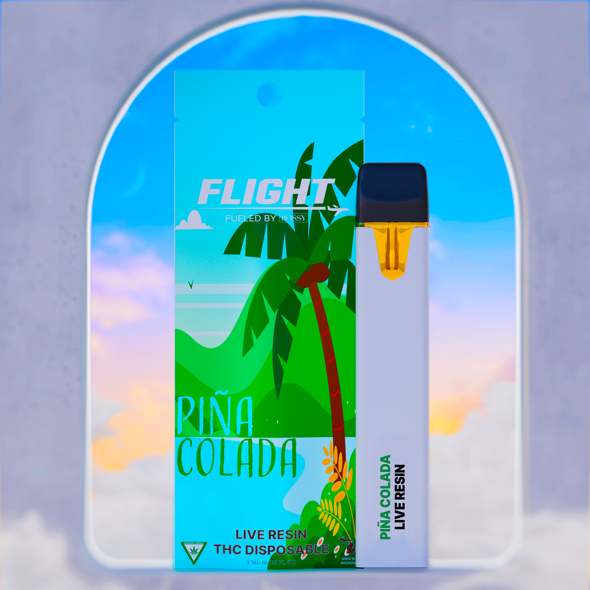 Photograph of product: Flight | Ghost Chem | 1g Live Resin Disposable Vape