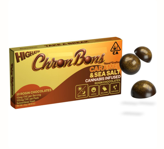 Photograph of product: Caramel & Sea Salt [H] - 100MG ChronBons 10PK