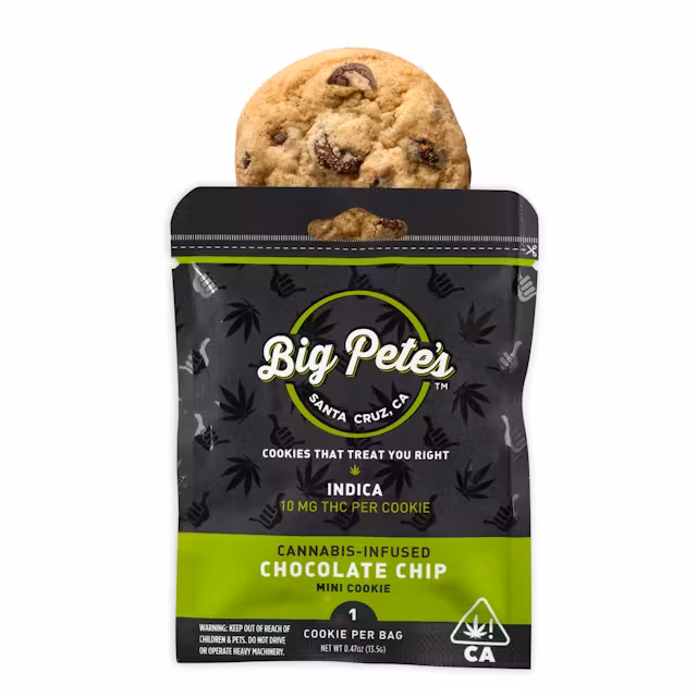 Photograph of product: Big Pete's - 10mg Single Cookie - Oui'd - Chocolate Chip