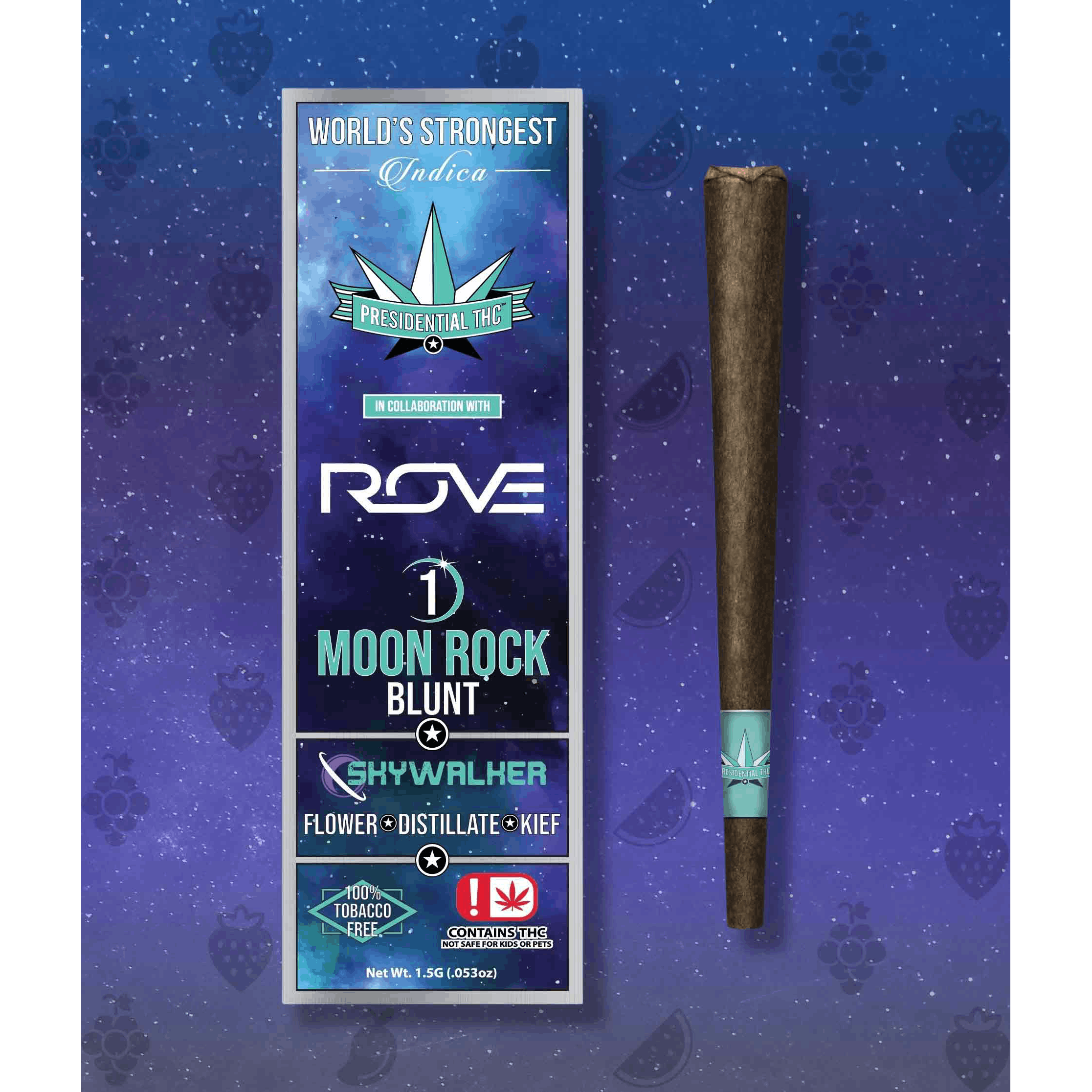 Photograph of product: Presidential x Rove - Skywalker - Moon Rock Blunt