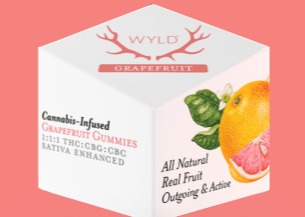 Photograph of product: Wyld   Grapefruit Oui'd Gummies 2:1:1 TH-oui:CBG:CBC  200mg