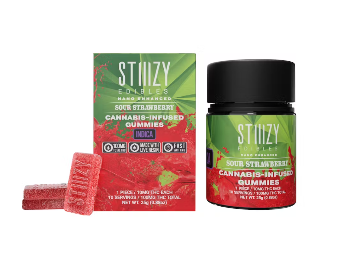 Photograph of product: (32714) Stiiizy Gummies Sour Strawberry 100mg