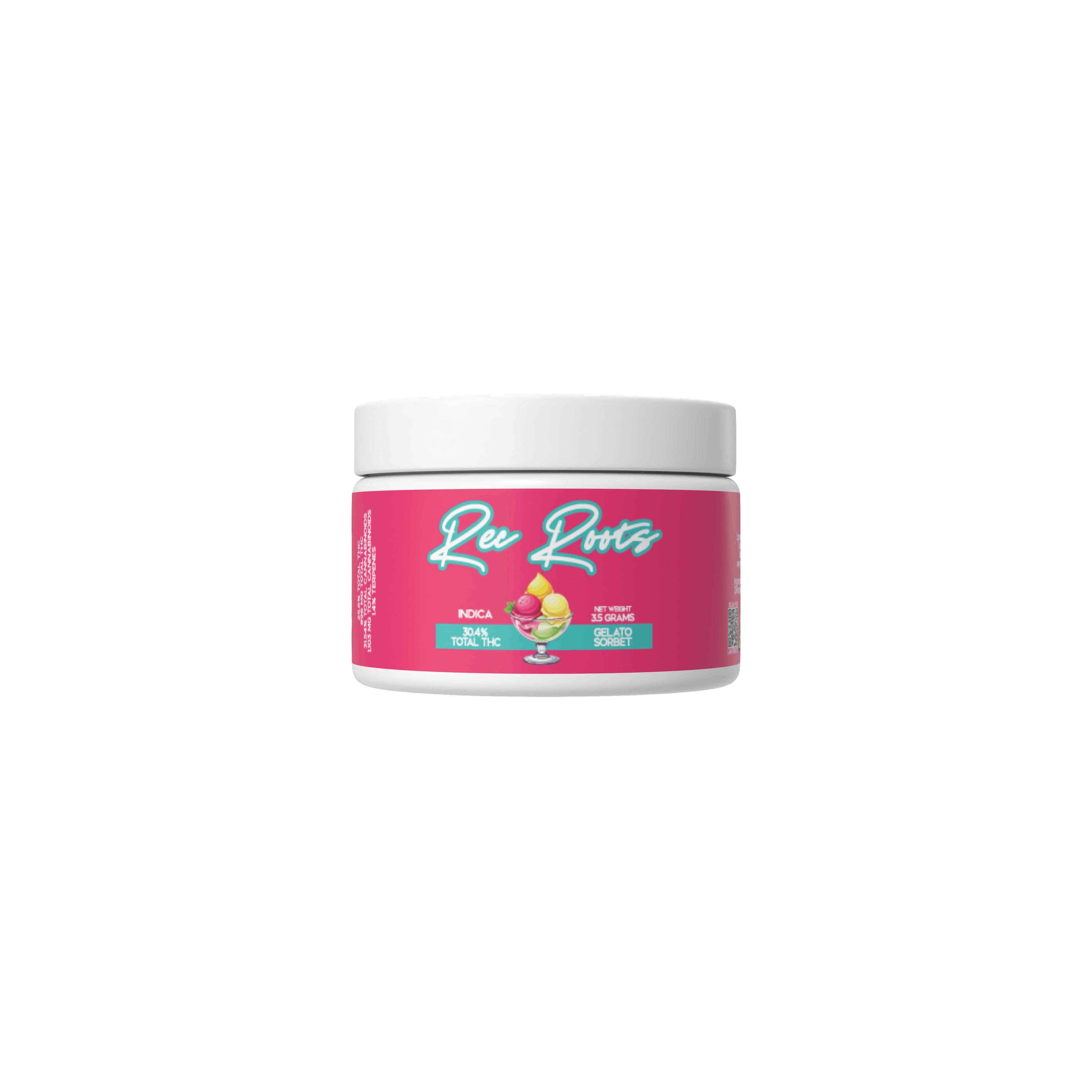 Photograph of product: Rec Roots - Gelato Sorbet - Flower - 3.5g