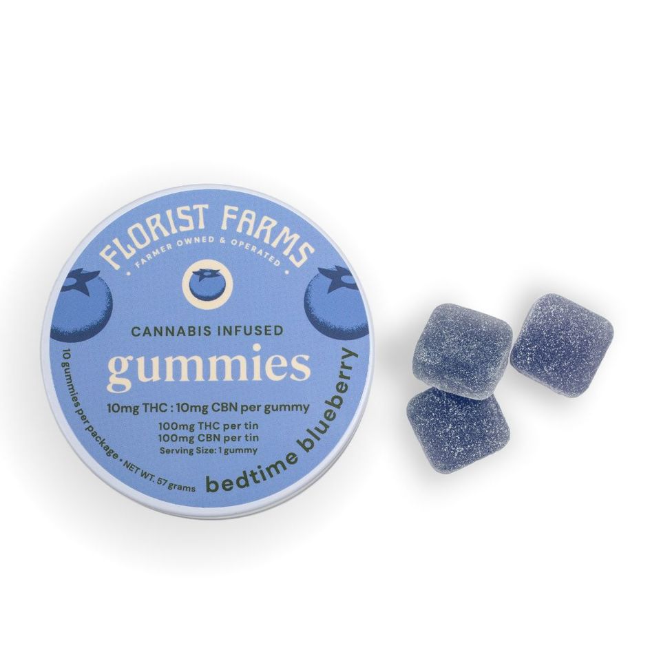 Photograph of product: Florist Farms Gummies Sleep | 10pk (10mg) | Blueberry (TH-oui:CBN)