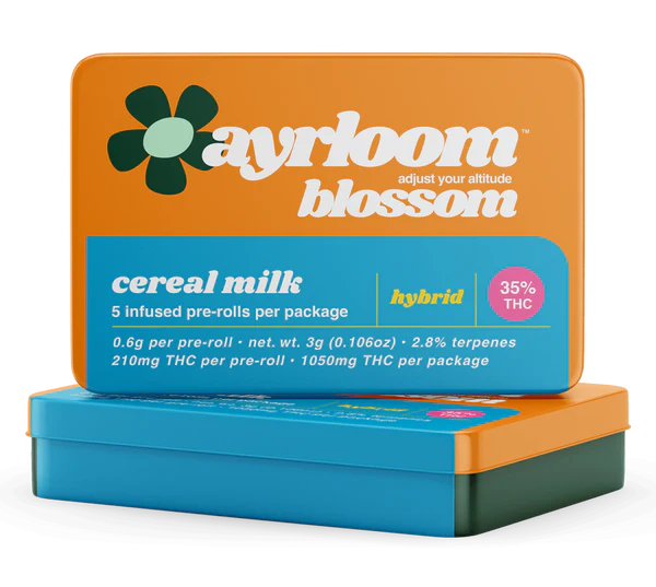Photograph of product: Ayrloom - Cereal Milk Infused Prerolls 5pk - 3g