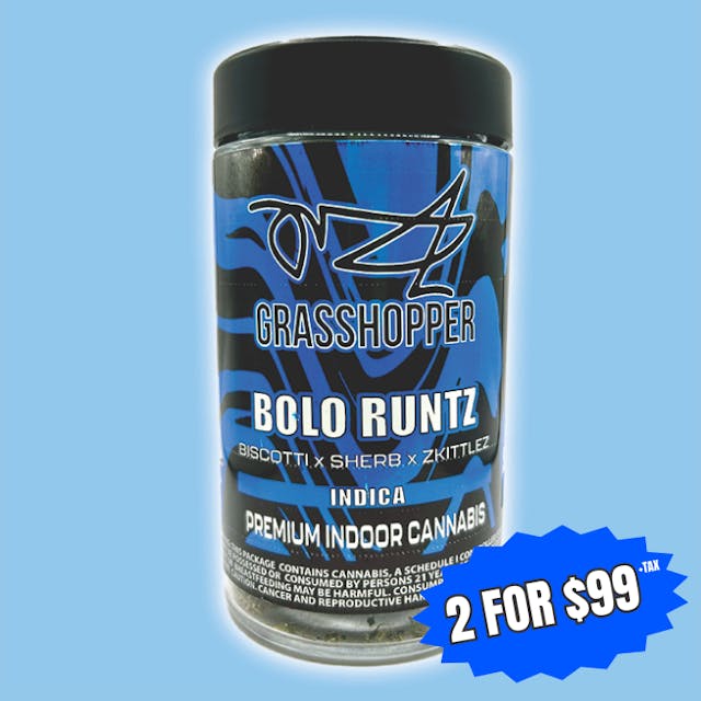 Photograph of product: Grasshopper Premium Flower |14g - Bolo Runtz - Oui'd - 