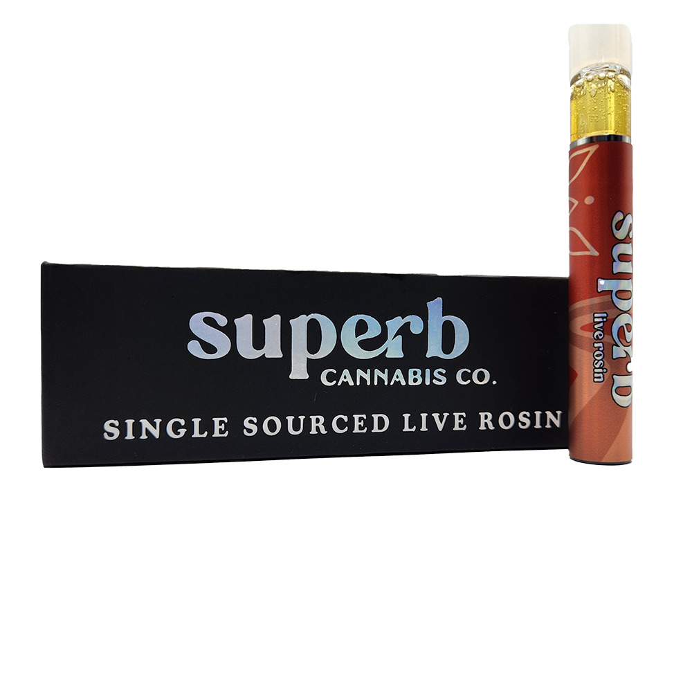 Photograph of product: Honey Banana | Live Rosin Disposable | Superb Oui'd Co.
