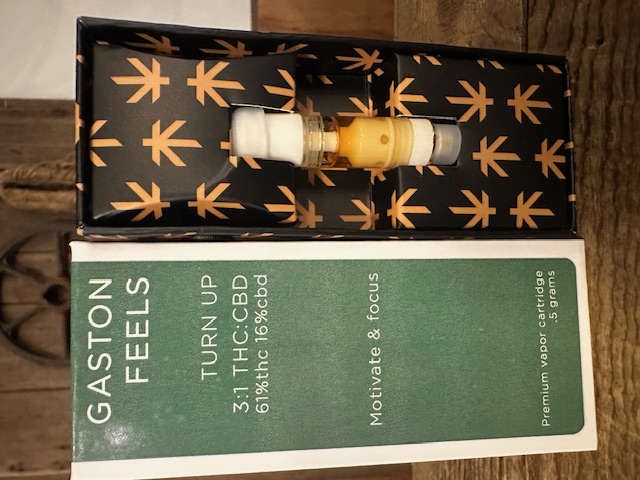 Photograph of Product: Gaston Feels Turn Up 3:1 THC:CBD Cartridge