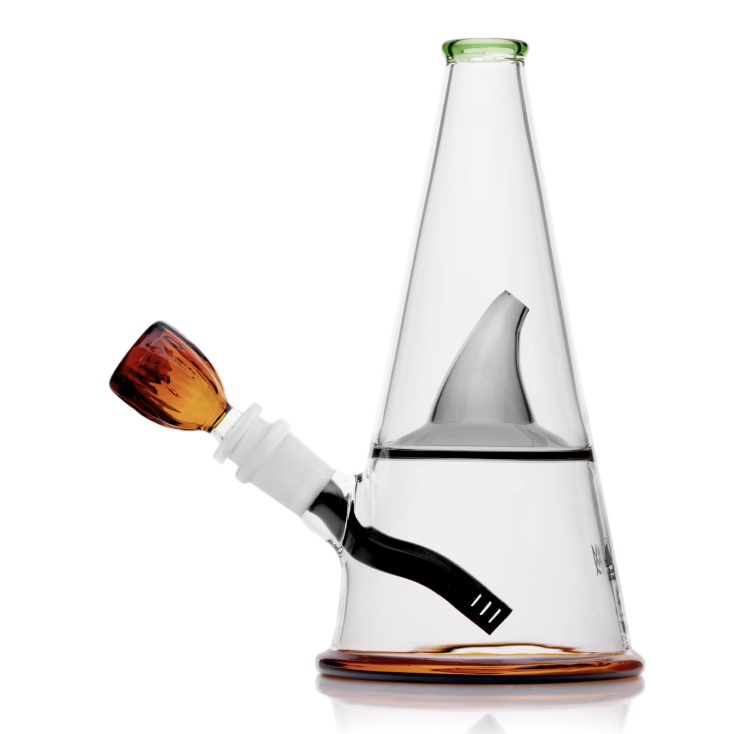 Photograph of product: MJ x A Good Witch Amber Bong | 8" Witch Amber Water Pipe
