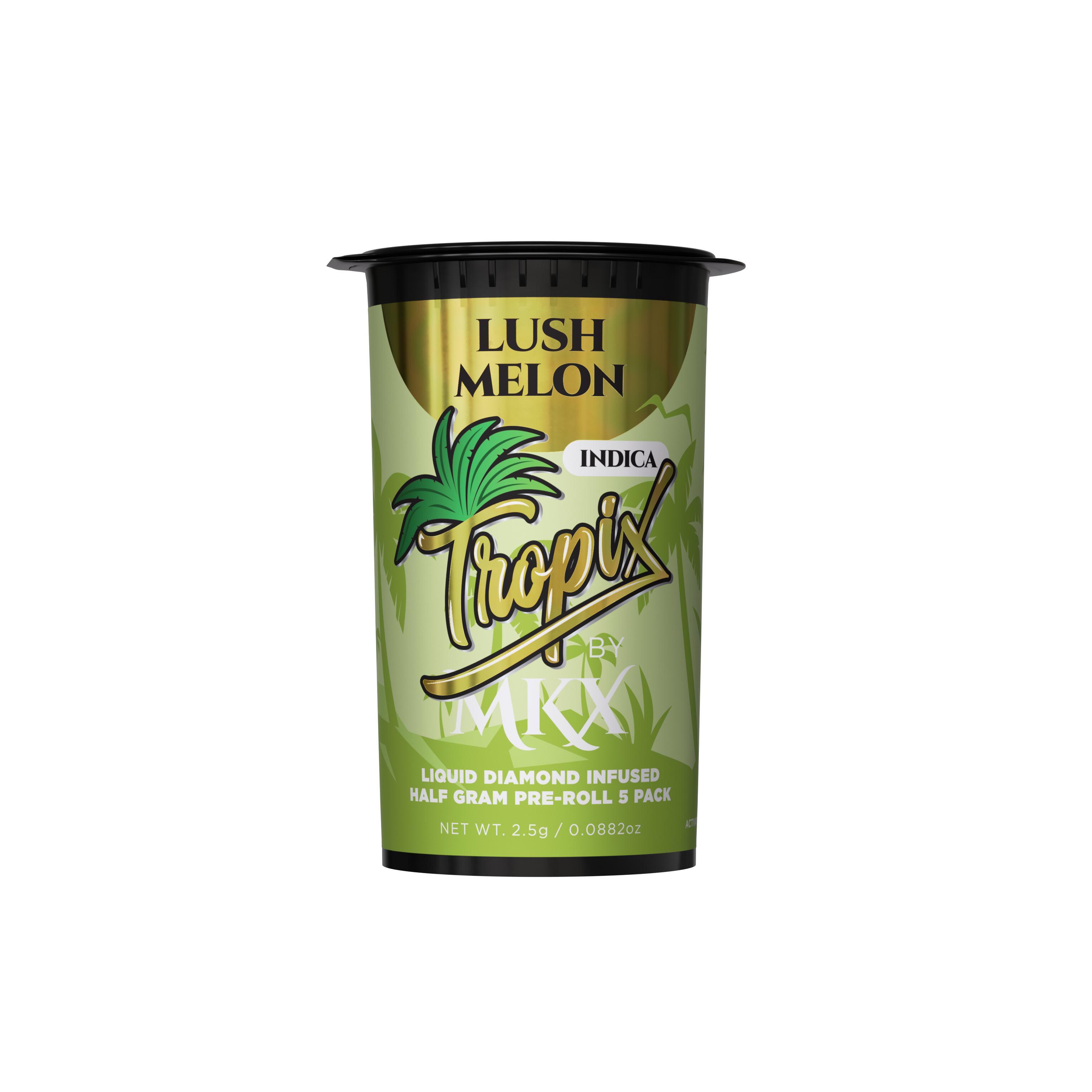 Photograph of product: TropiX - Lush Melon Infused Pre-Rolls 5pk 2.5g