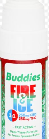 Photograph of product: Roller Bottle | Fire & Ice | 1:1 TH-oui:CBD | 3fl oz