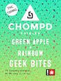 Photograph of product: Green Apple Rainbow 10pck 100mg | CHOMPD
