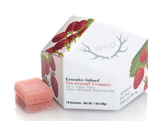 Photograph of product: Strawberry Gummies | 20:1 CBD:TH-oui | 10pk 100mg