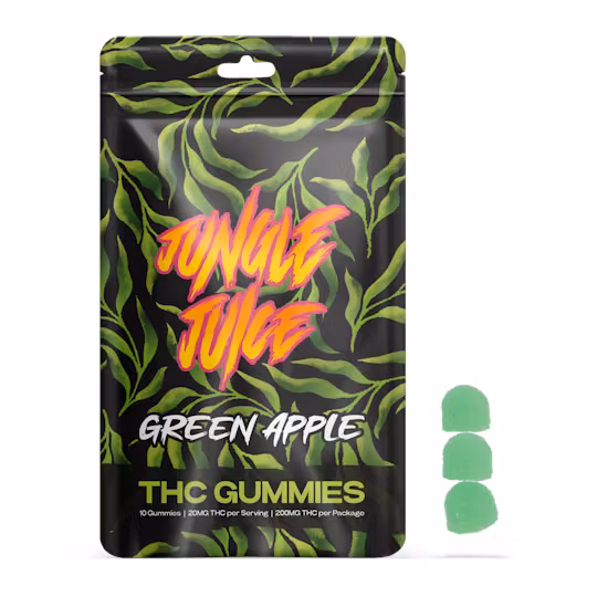 Photograph of product: Green Apple Gummies - 200mg
