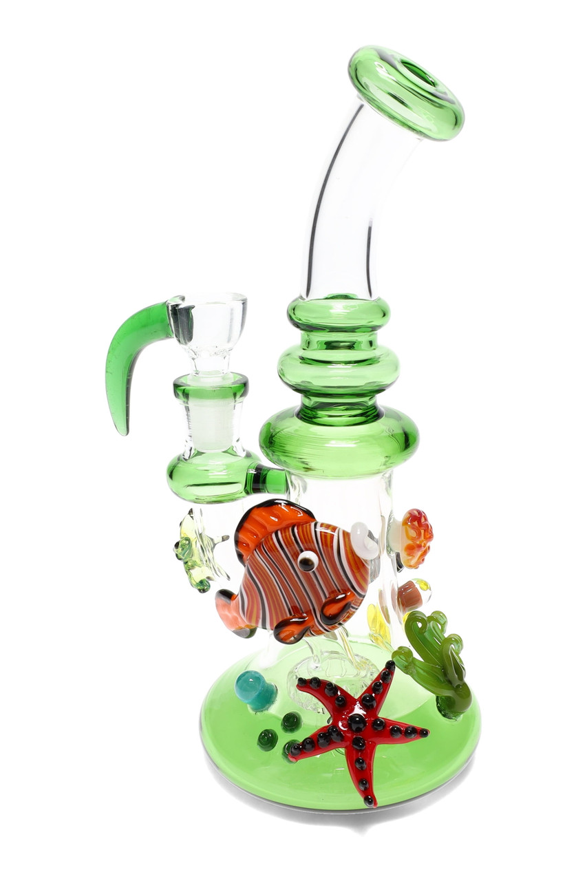 Photograph of product: CRCL | Small 8.5'' Green Ocean Bong
