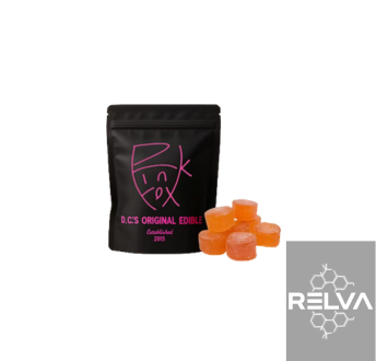 Photograph of product: Pink Fox | Mango Gummies | 10 Pack | 5mg