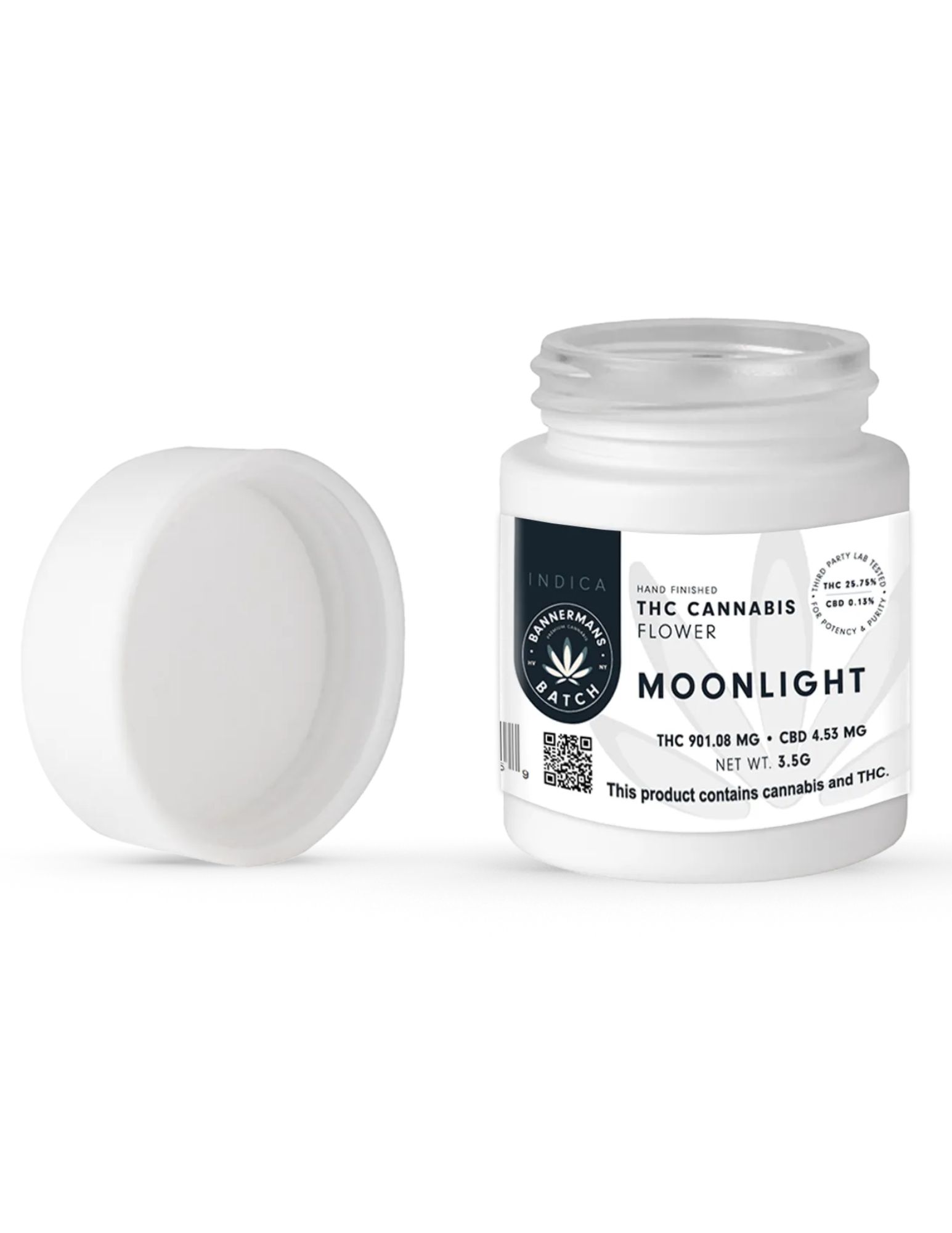 Photograph of product: Bannerman's Batch | 3.5g | Flower Jar | Moonlight