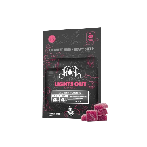Photograph of product: Heavy Hitters | Midnight Cherry | 100mg | Gummies