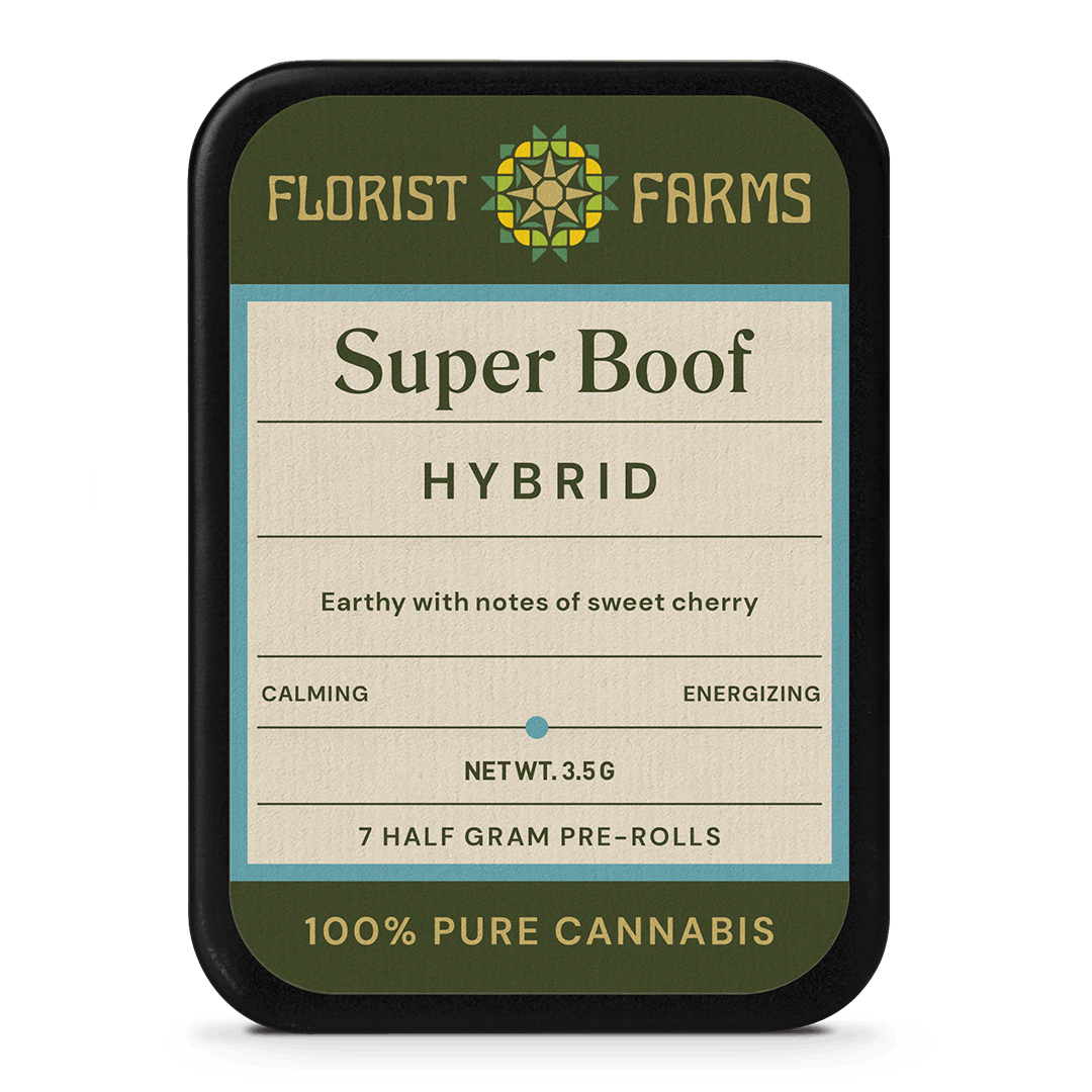 Photograph of product: Florist Farms | Super Boof | Pre Rolls | 7 x 0.5g