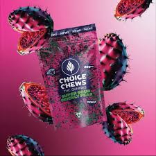 Photograph of product: Choice | Gummies | Super Sour Prickly Pear | 200mg (Oui'd)