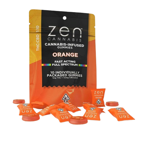 Photograph of product: *Promo* Zen Oui'd | 1:10 Orange | 10mg TH-oui/100mg CBD