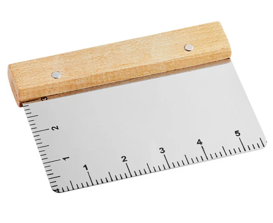 Photograph of product: BENCH SCRAPER WITH RULER